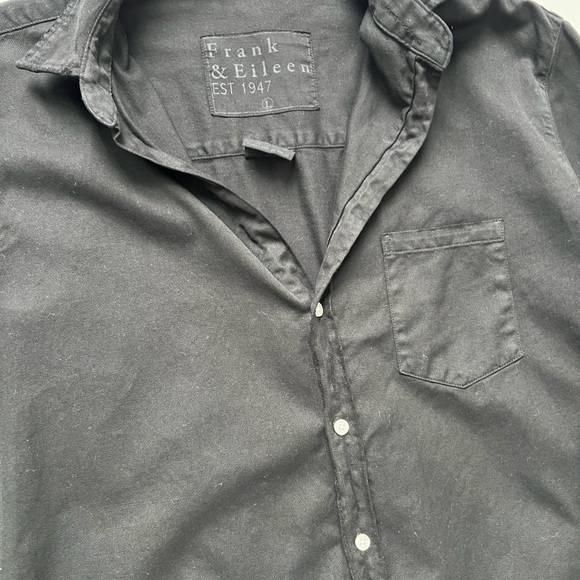 Frank & Eileen Black Button-Down Shirt Dress - Picture 5 of 7